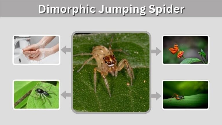 Dimorphic Jumping Spider: Size, Bite, Male and Female