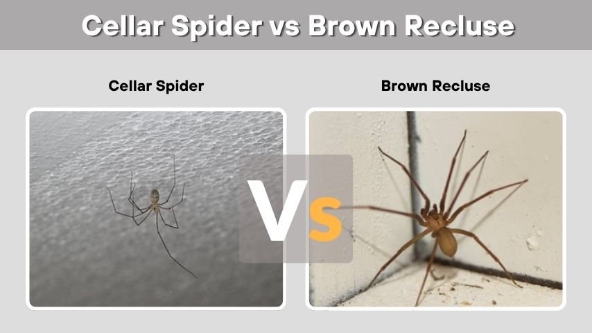 Cellar Spider vs Brown Recluse: How to Tell Them Apart
