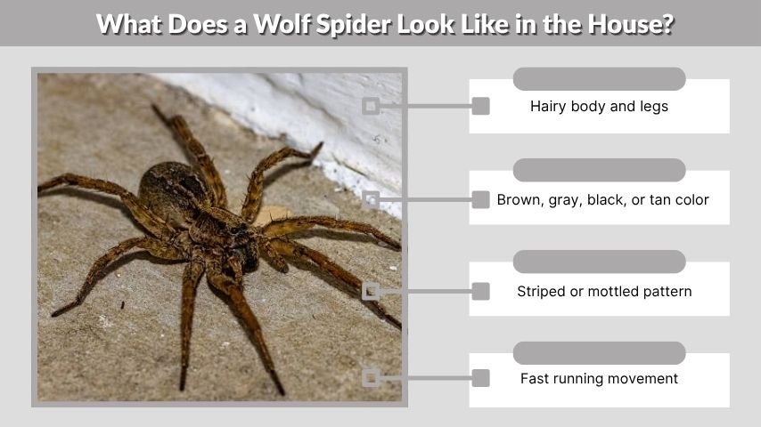 What Does a Wolf Spider Look Like in the House?