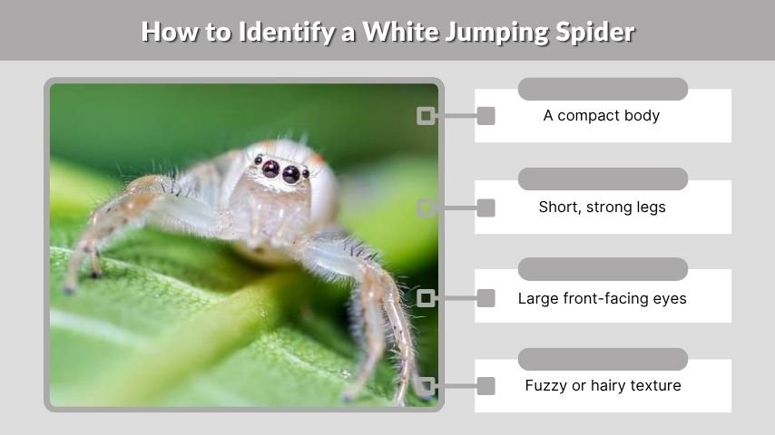 How to Identify a White Jumping Spider