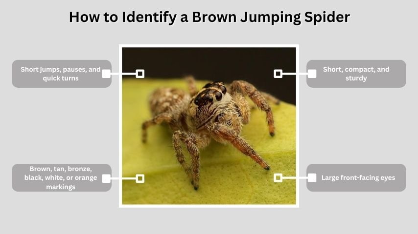 How to Identify a Brown Jumping Spider