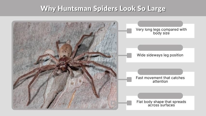 Why Huntsman Spiders Look So Large