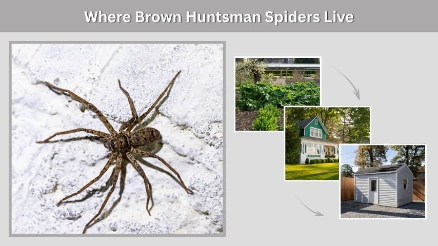 Where Brown Huntsman Spiders Live