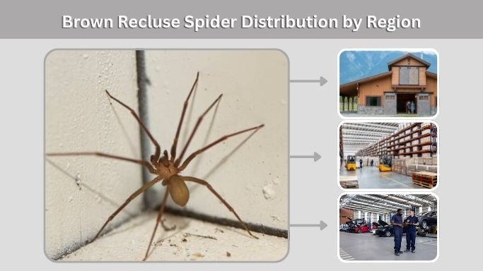 Brown Recluse Spider Distribution by Region