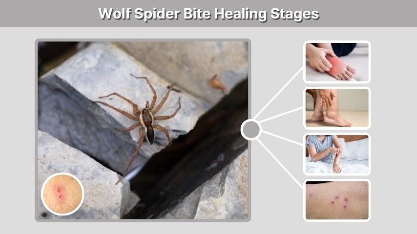 Wolf Spider Bite Healing Stages
