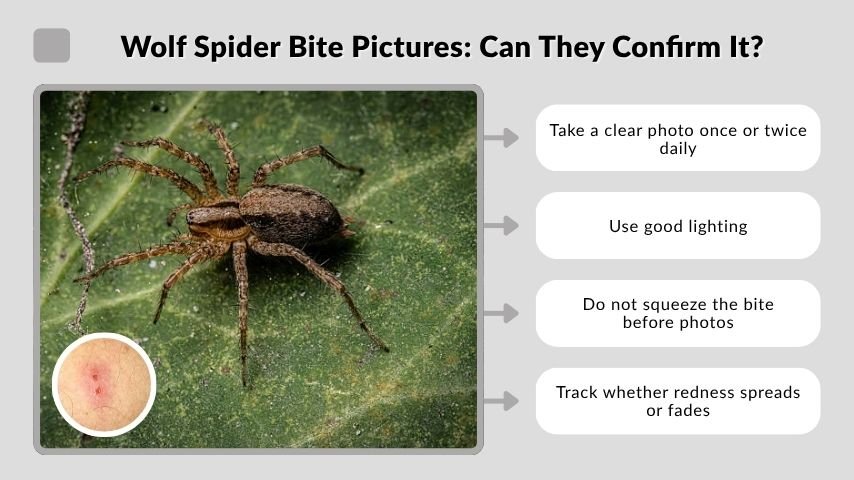 Wolf Spider Bite Pictures: Can They Confirm It?