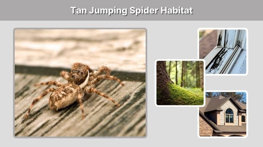 Tan Jumping Spider Habitat