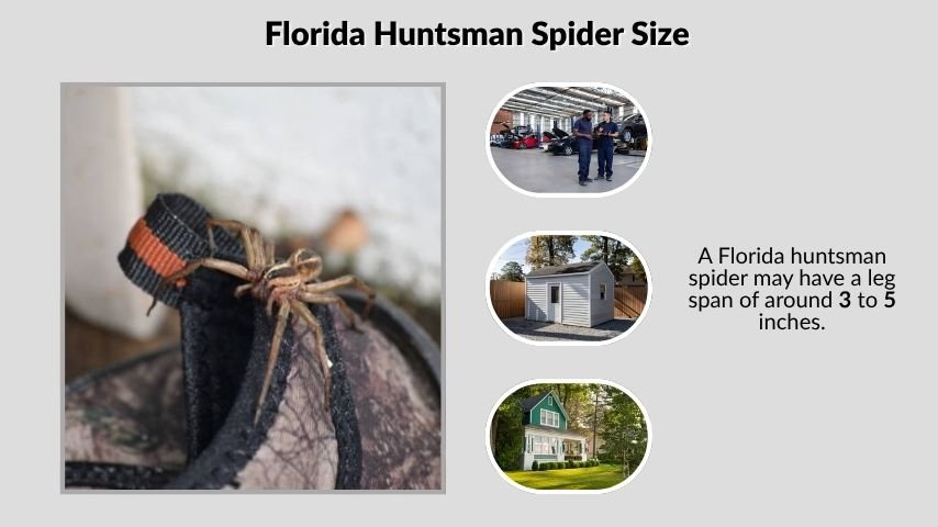 Florida Huntsman Spider Size