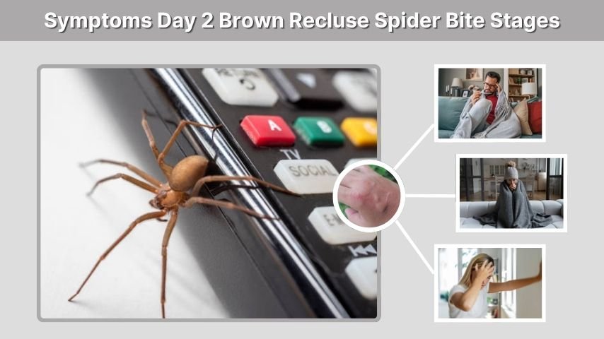 Symptoms Day 2 Brown Recluse Spider Bite Stages