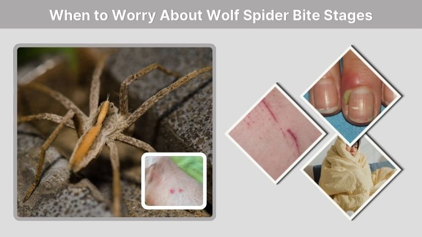 When to Worry About Wolf Spider Bite Stages