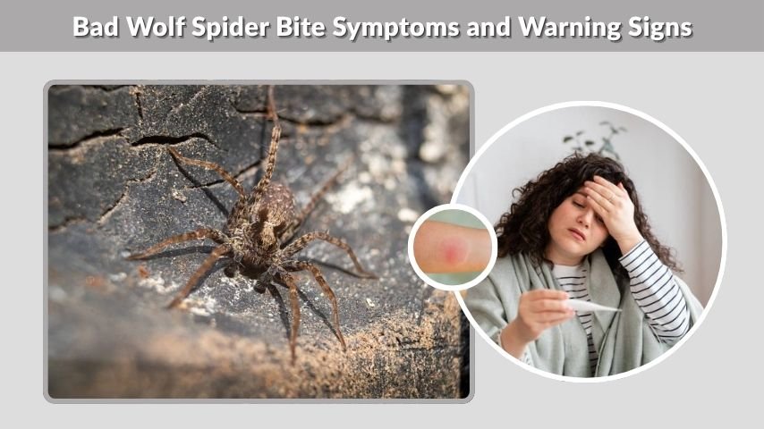 Bad Wolf Spider Bite Symptoms and Warning Signs