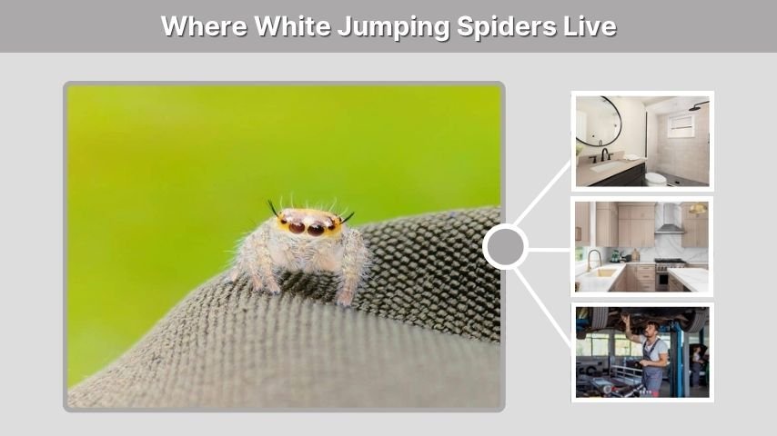 Where White Jumping Spiders Live