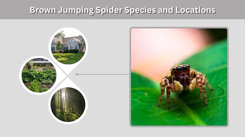 Brown Jumping Spider Species and Locations
