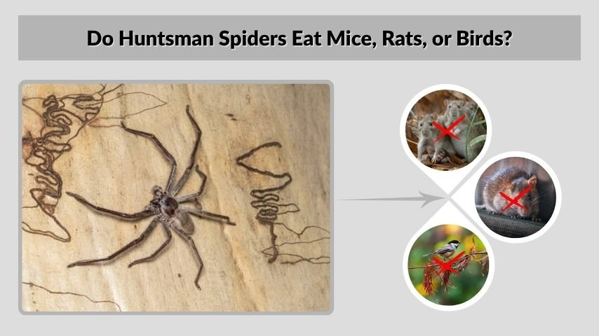 Do Huntsman Spiders Eat Mice, Rats, or Birds?
