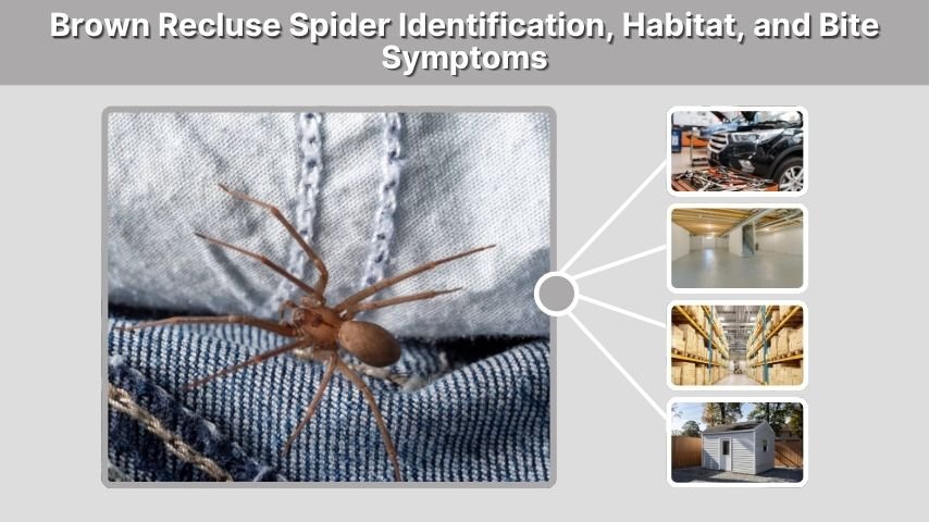 Brown Recluse Spider Identification, Habitat, and Bite Symptoms