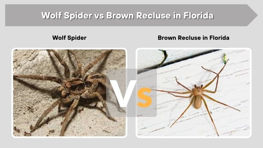 Wolf Spider vs Brown Recluse in Florida