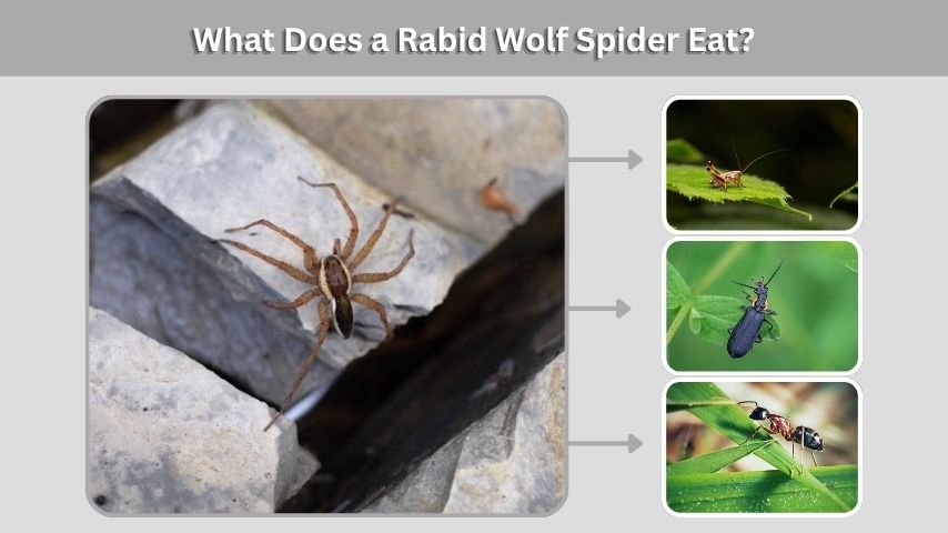 What Does a Rabid Wolf Spider Eat?