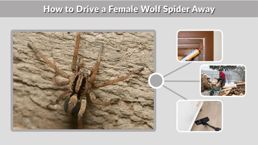 How to Drive a Female Wolf Spider Away