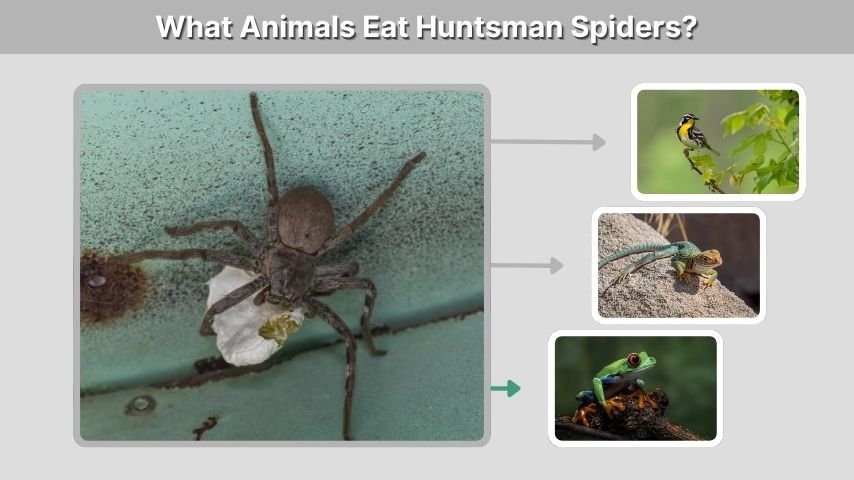 What Animals Eat Huntsman Spiders?