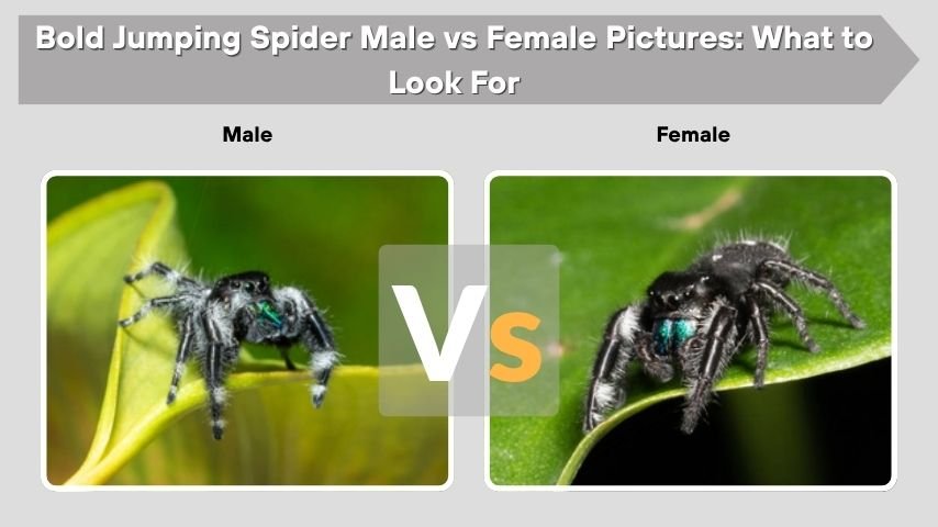 Bold Jumping Spider Male vs Female Pictures: What to Look For