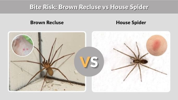 Bite Risk: Brown Recluse vs House Spider