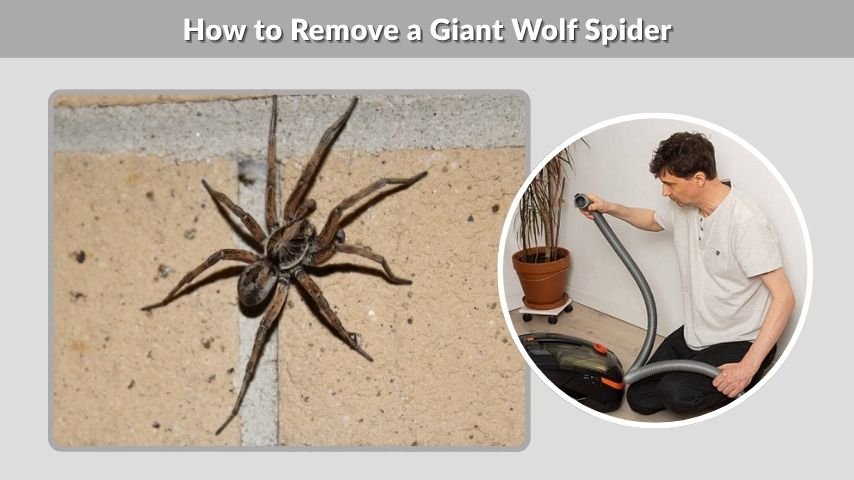 How to Remove a Giant Wolf Spider