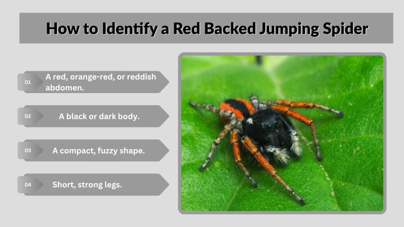 How to Identify a Red Backed Jumping Spider