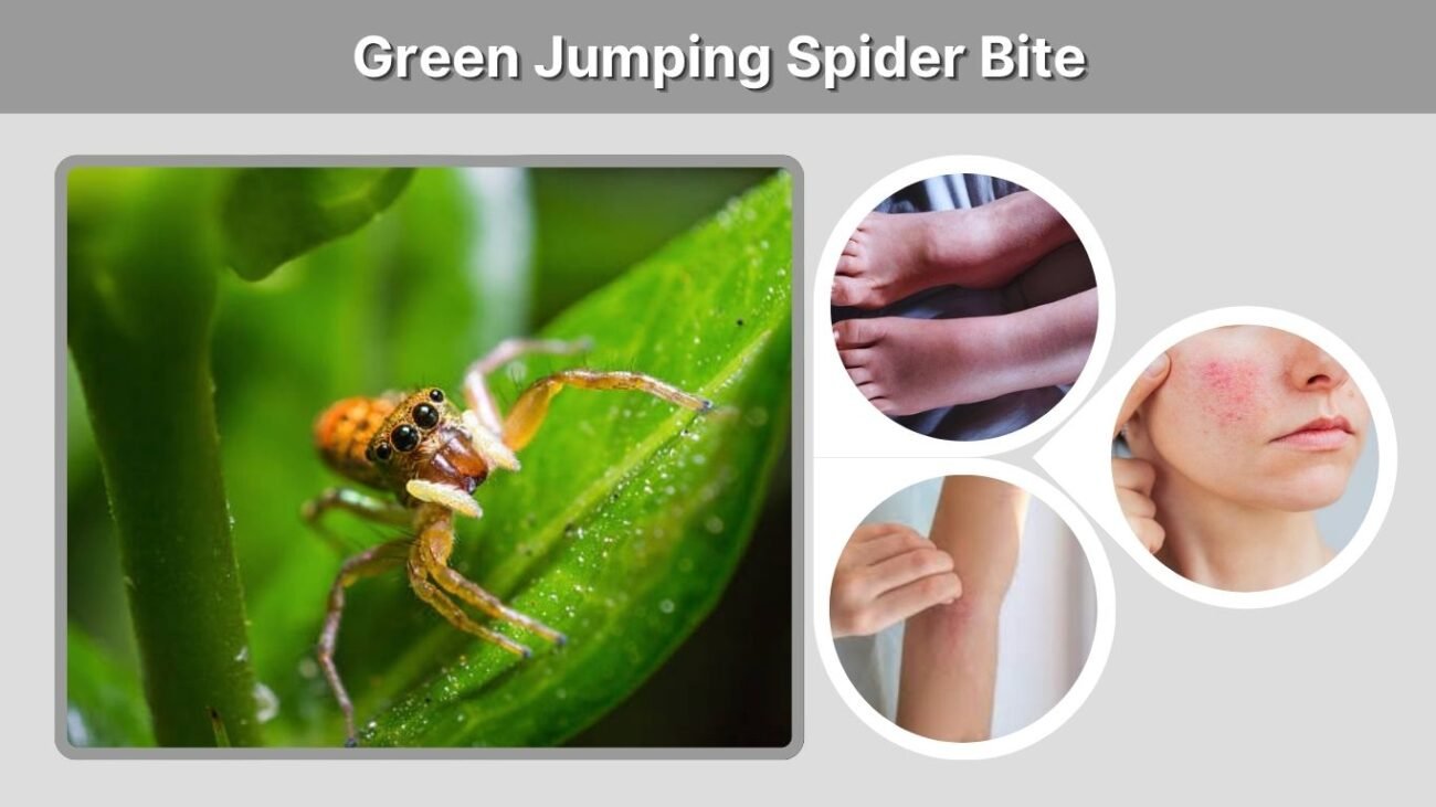 Green Jumping Spider Bite