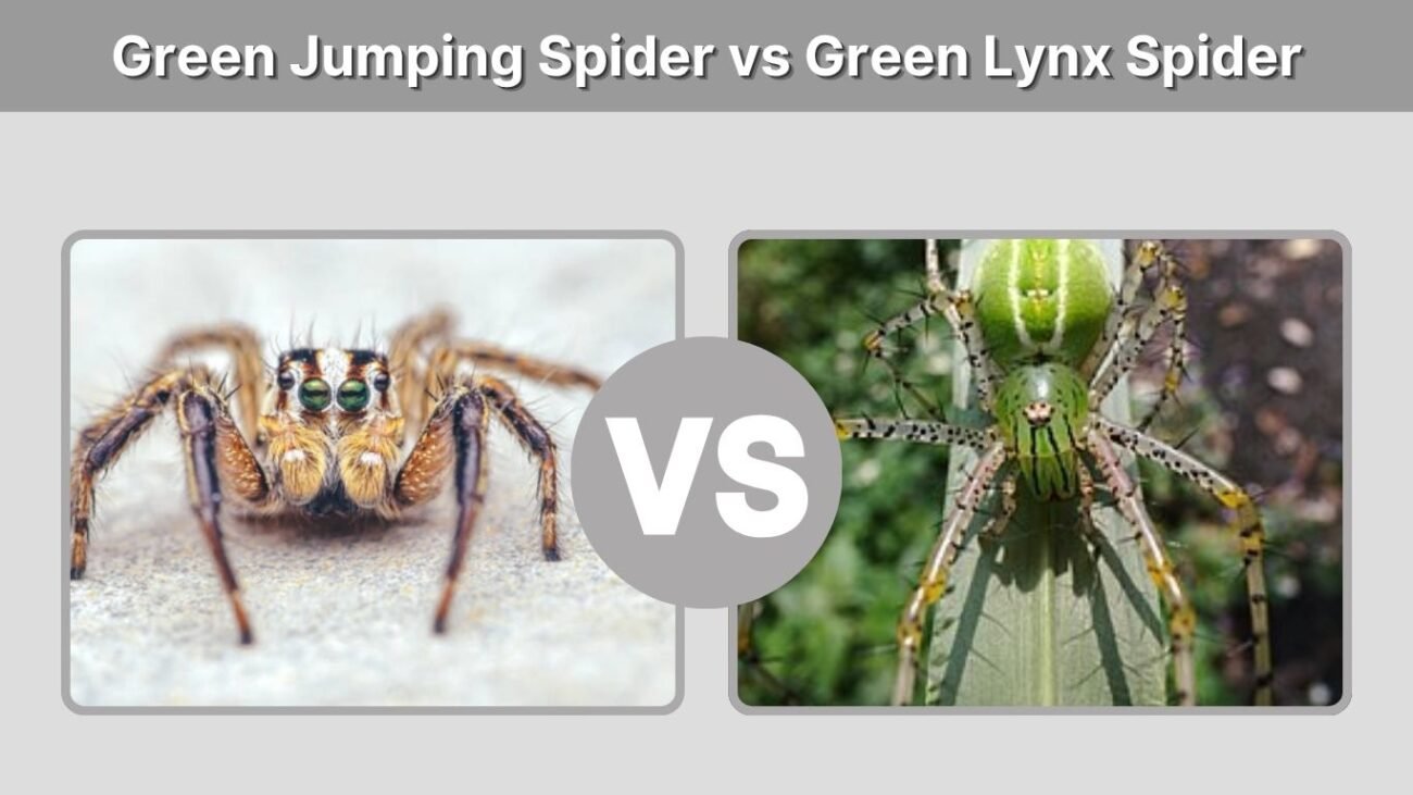 Green Jumping Spider vs Green Lynx Spider