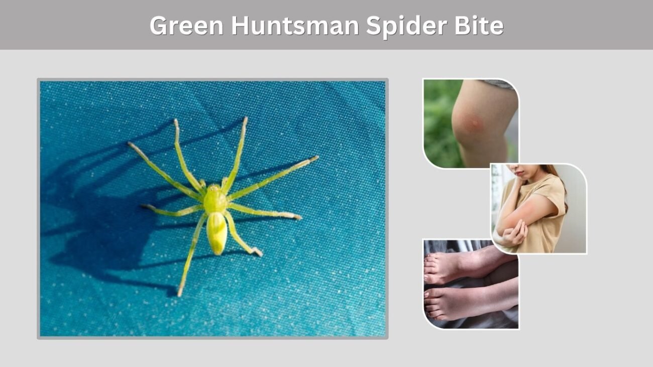Green Huntsman Spider Bite