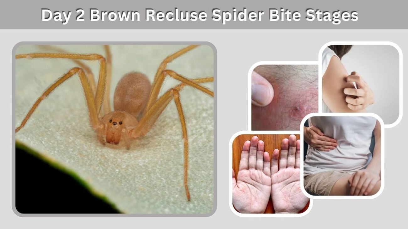 Day 2 Brown Recluse Spider Bite Stages