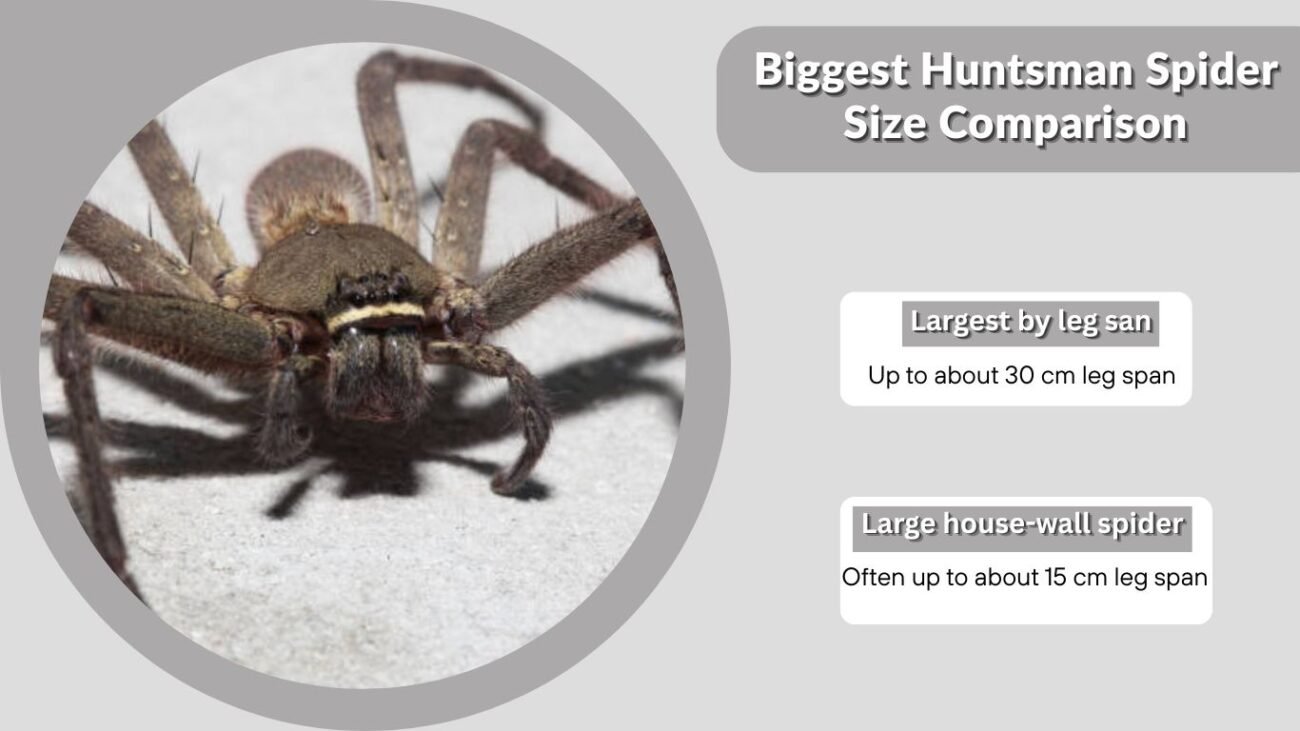 Biggest Huntsman Spider Size Comparison