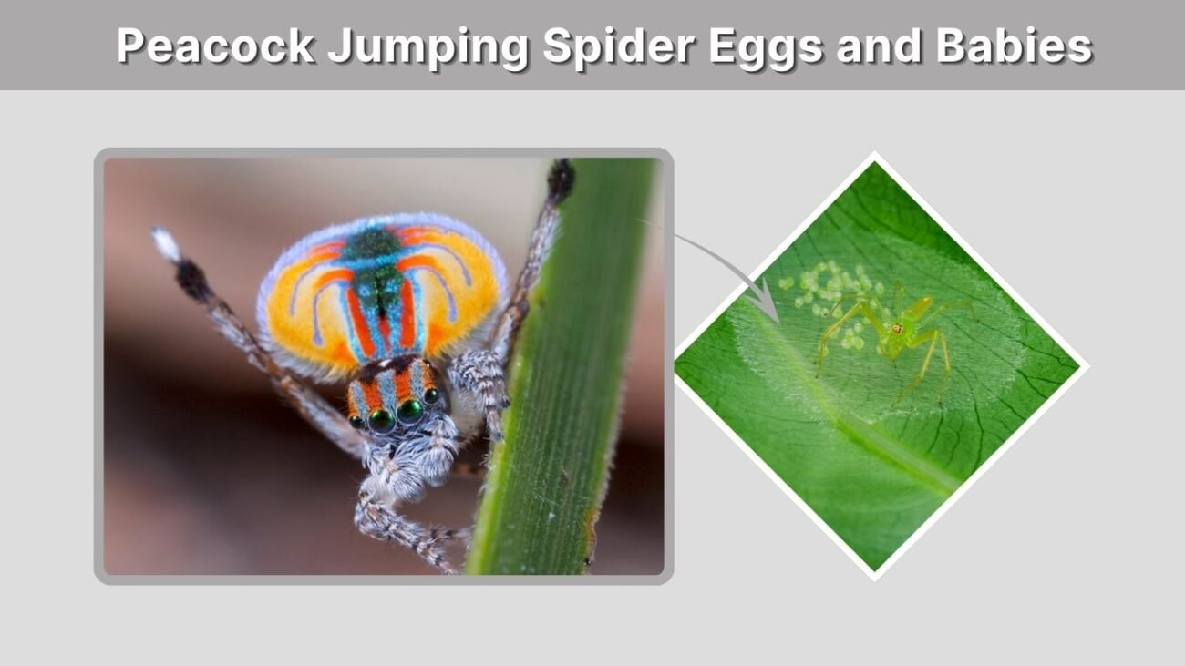 Peacock Jumping Spider Eggs and Babies