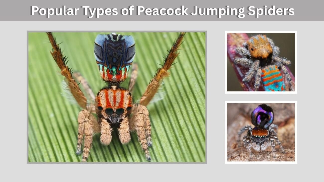 Popular Types of Peacock Jumping Spiders