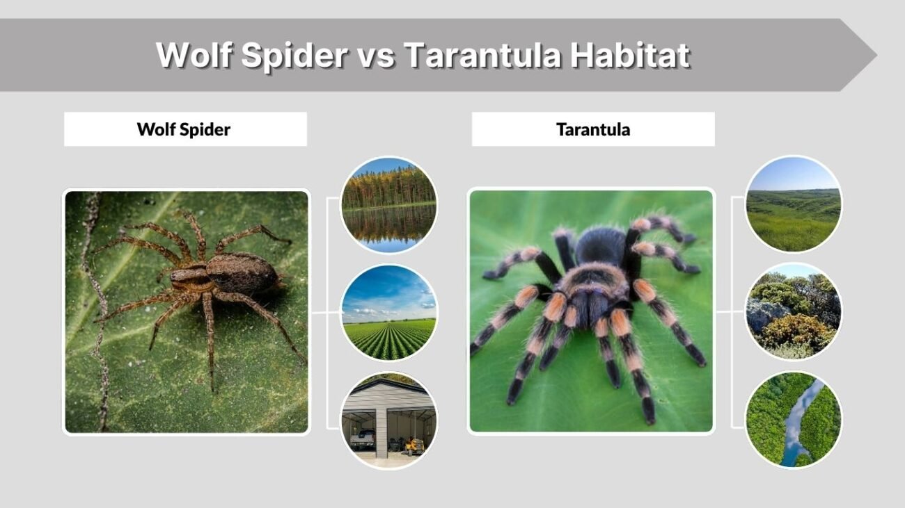 Wolf Spider vs Tarantula Habitat