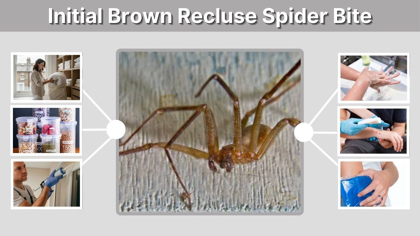 Initial Brown Recluse Spider Bite: Early Signs, Symptoms and Appearance
