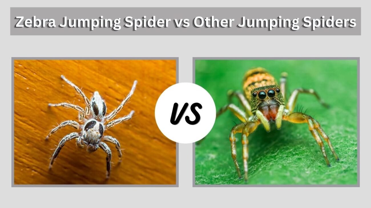 Zebra Jumping Spider vs Other Jumping Spiders