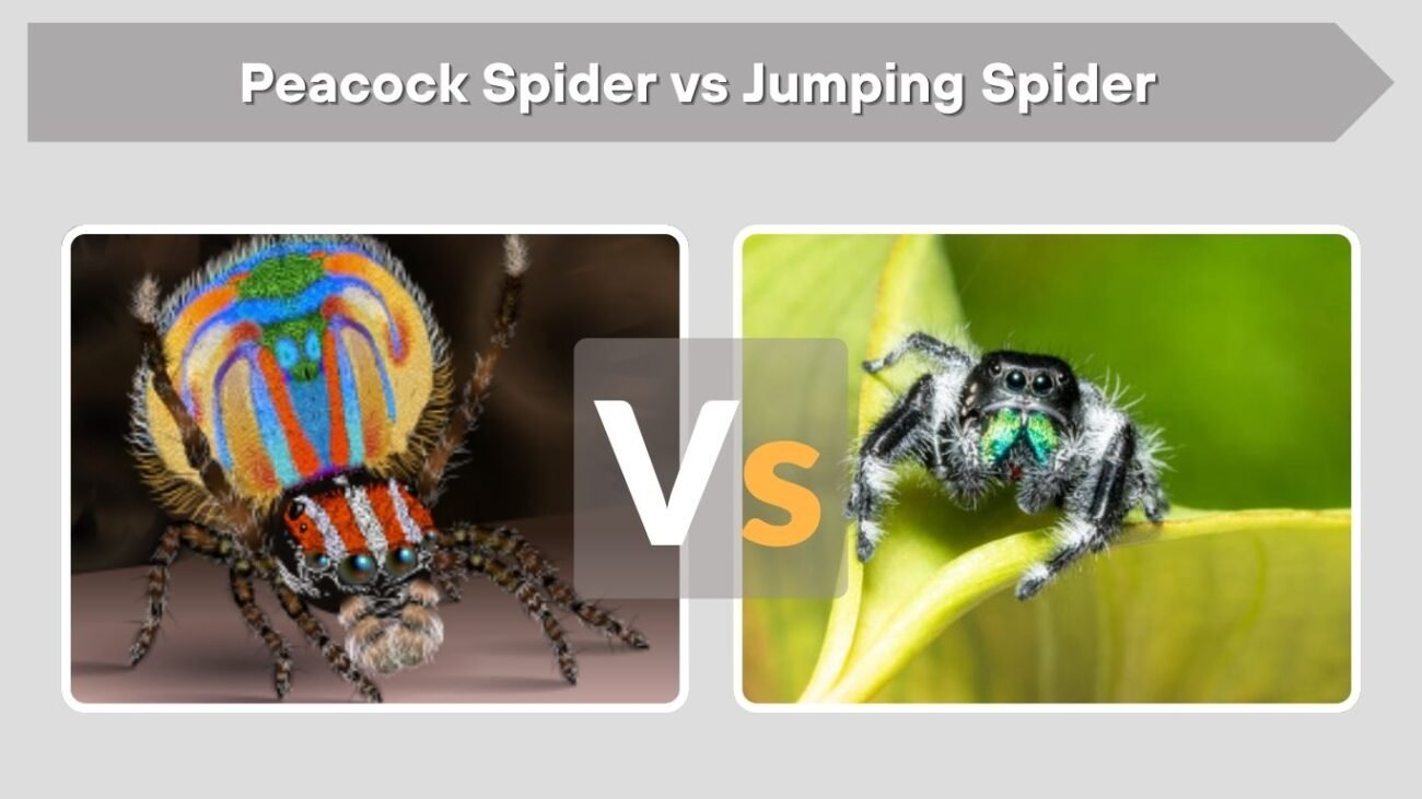 Peacock Spider vs Jumping Spider