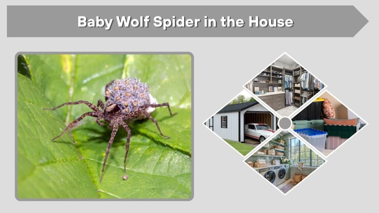 Baby Wolf Spider in the House