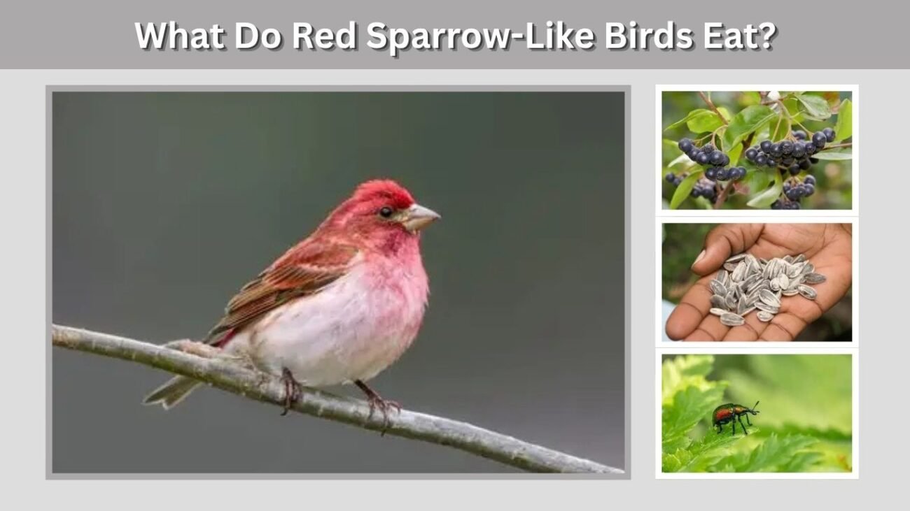 What Do Red Sparrow-Like Birds Eat?