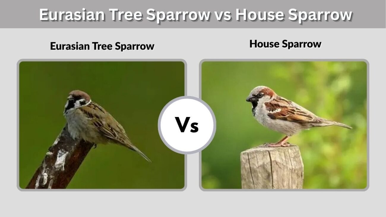 Eurasian Tree Sparrow vs House Sparrow
