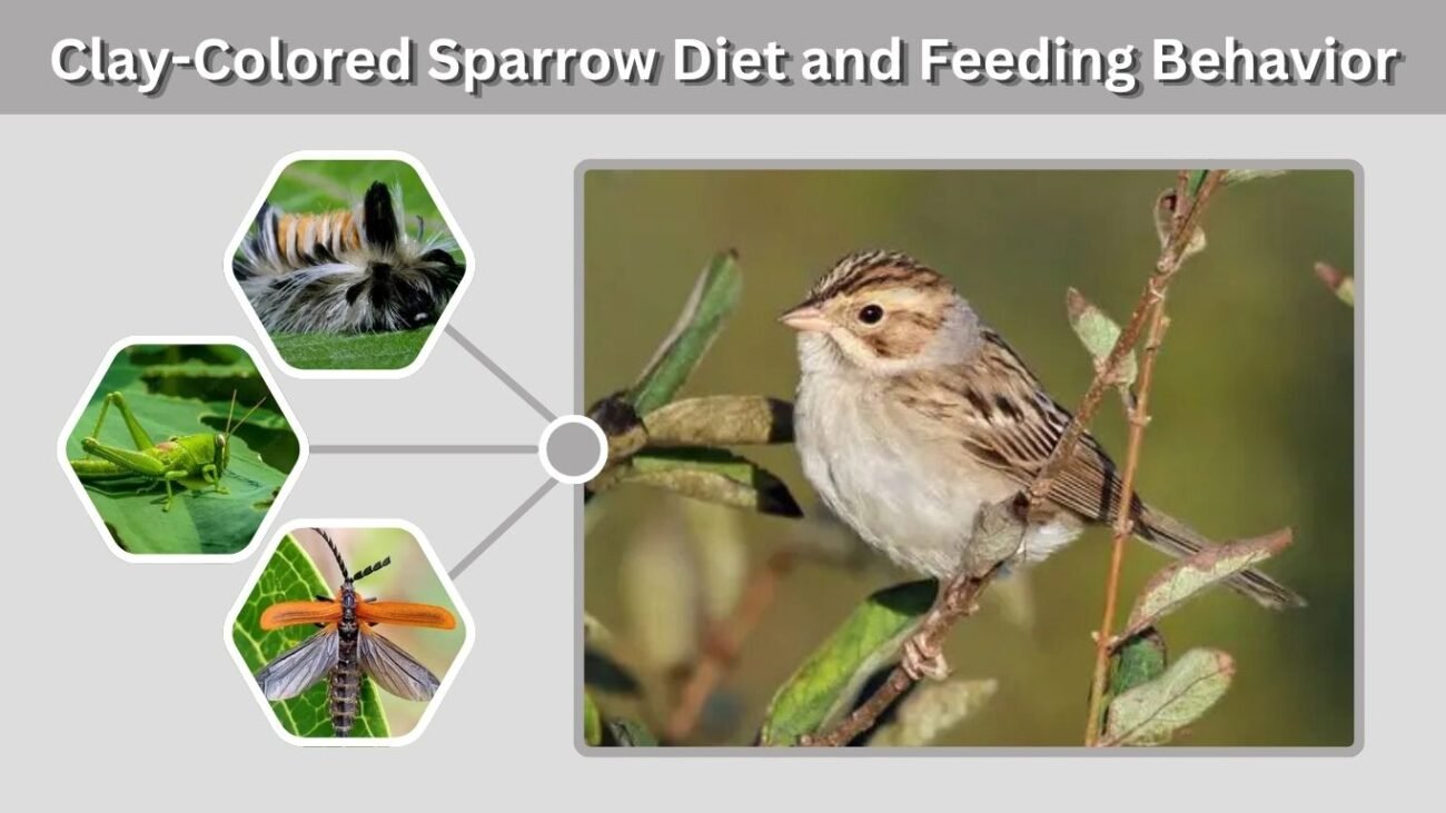 Clay-Colored Sparrow Diet and Feeding Behavior