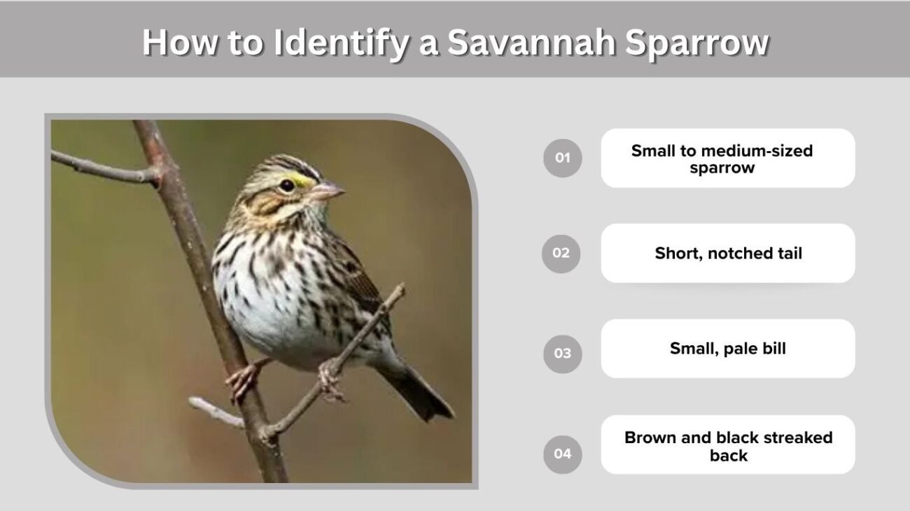 How to Identify a Savannah Sparrow