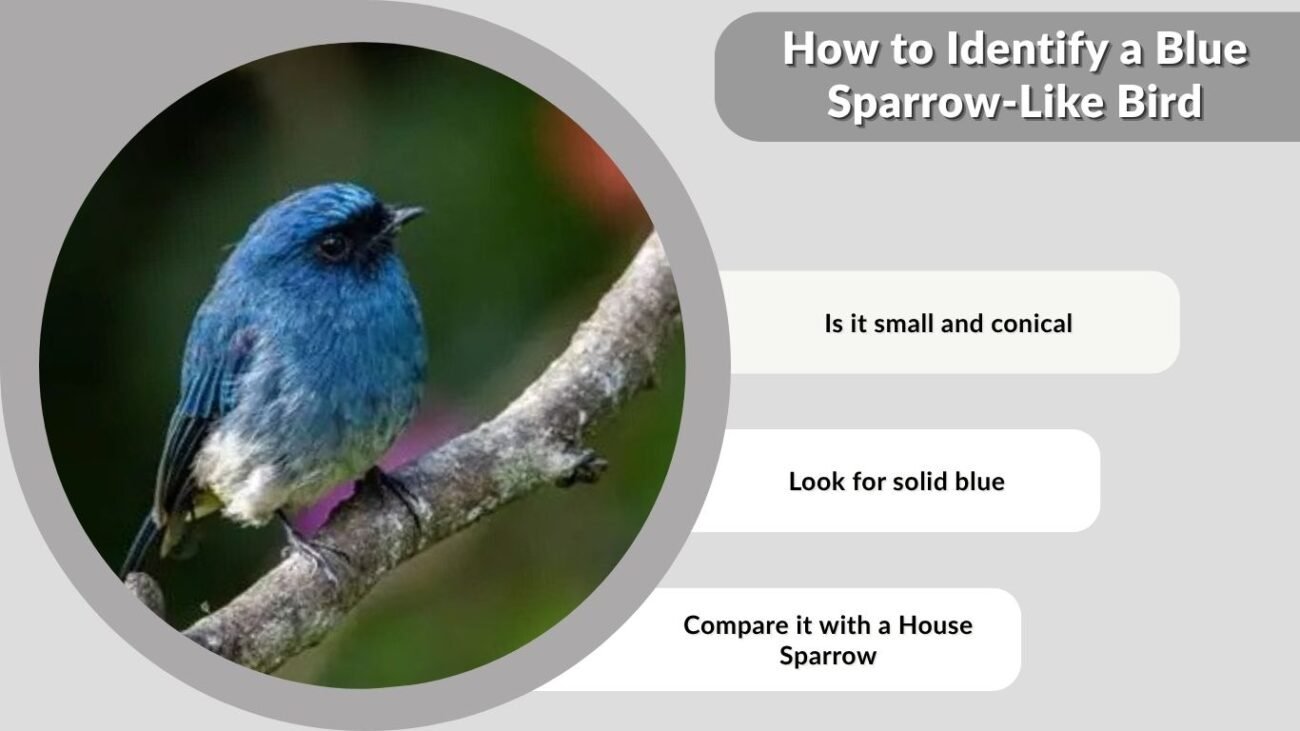 How to Identify a Blue Sparrow-Like Bird