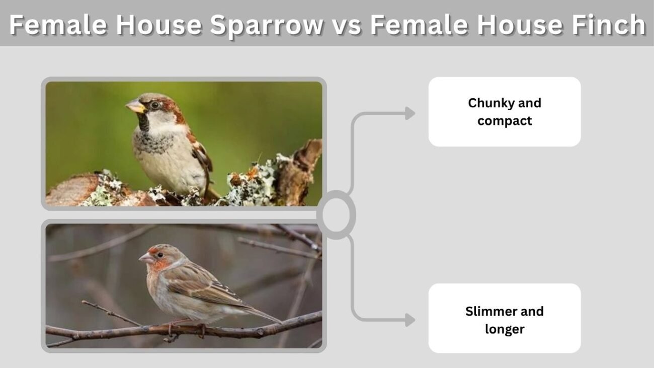 Female House Sparrow vs Female House Finch