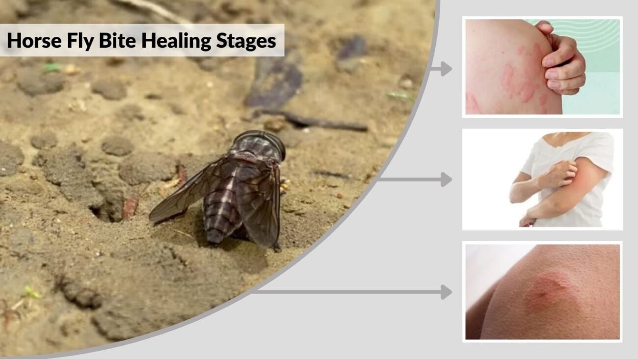 Horse Fly Bite Healing Stages