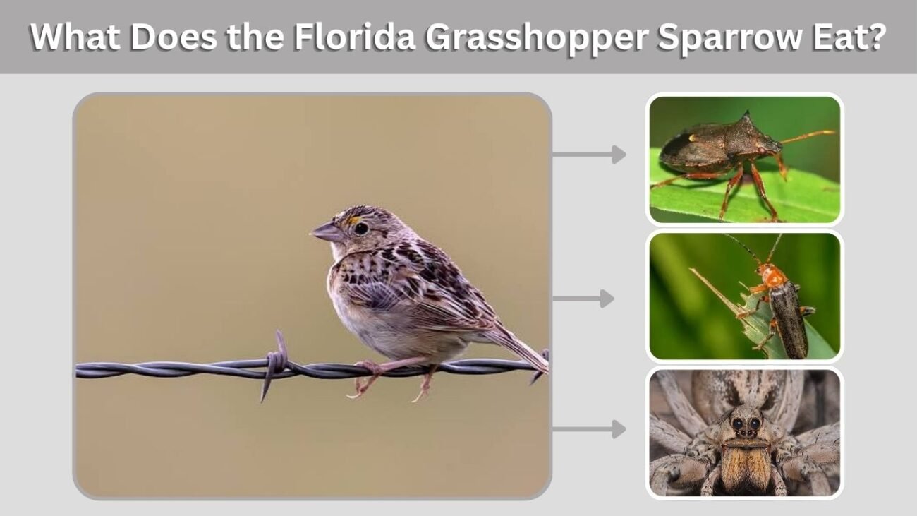 What Does the Florida Grasshopper Sparrow Eat?