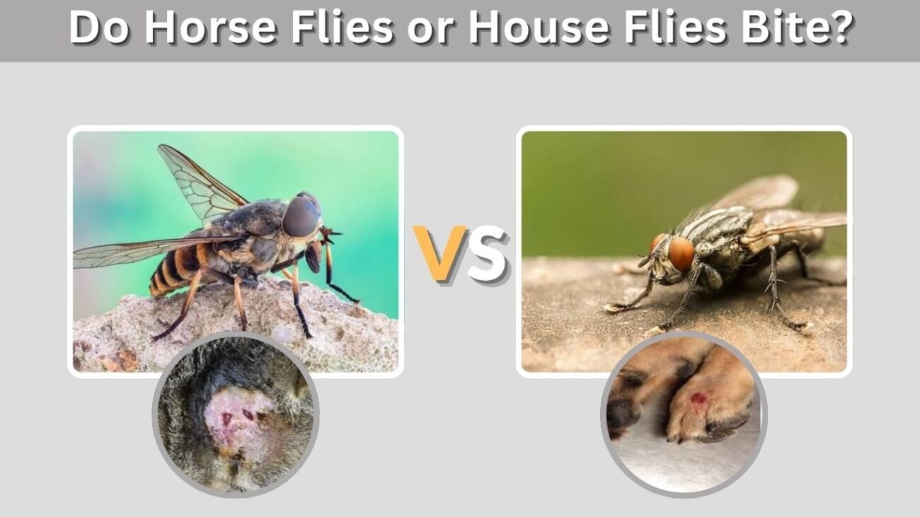 Do Horse Flies or House Flies Bite?