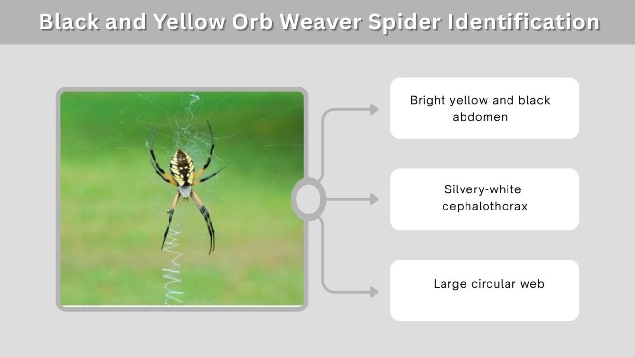 Black and Yellow Orb Weaver Spider Identification