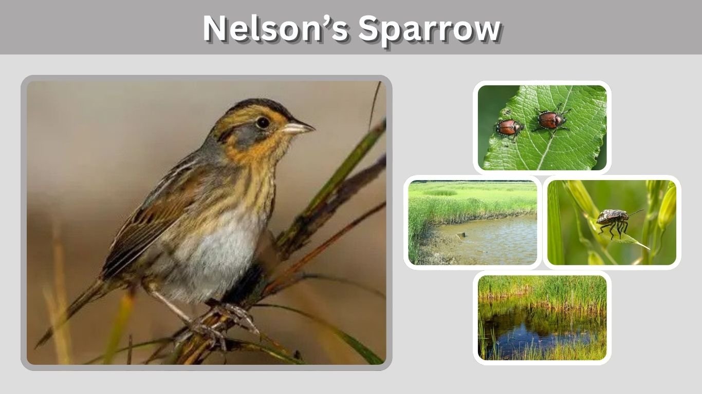 Nelson’s Sparrow: Identification, Habitat, Diet and Facts